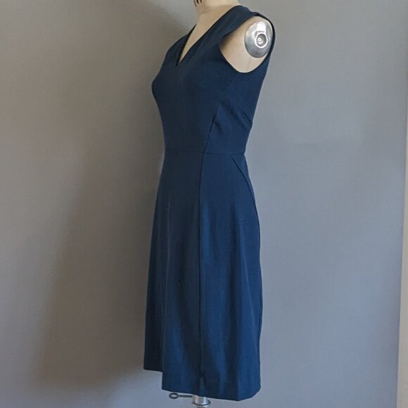 MM Lafleur A-line Sleeveless Dress in Blue Teal Size 2 - Picture 2 of 7